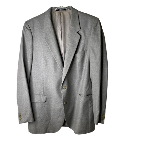 Yves Saint Laurent Other - YSL Yves Saint Laurent Vintage Virgin Wool Sportscoat Blazer Jacket Grey Size 44